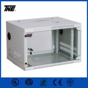 Ekonomikas Wall Mount Ministru kabineta Ministru kabineta serveru korpuss ar stikla durvīm 12U plaukts ar šūpolēm durvīm karājās